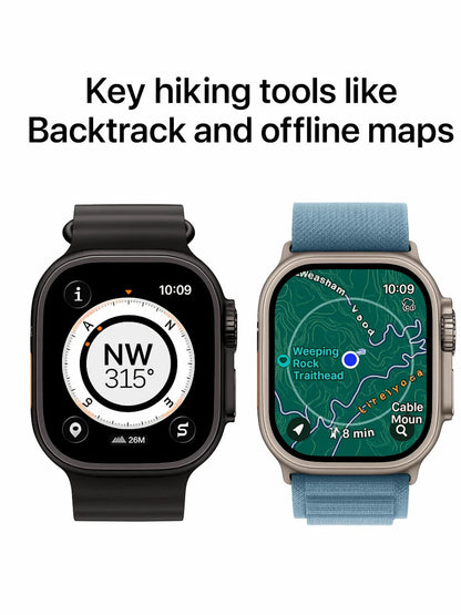 HK SMART AI WATCH 3 - RUGGED TITANIUM SMARTWATCH WITH GPS & COLOR SPORT BAND