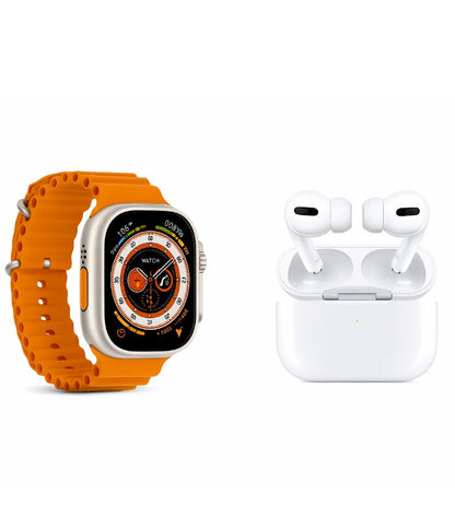 WATCH ULTRA 3 + AIRPODS PRO 3 COMBO | PREMIUM SMARTWATCH & WIRELESS EARBUDS WITH ACTIVE NOISE CANCELLATION, GPS, FITNESS TRACKING & LONG BATTERY LIFE