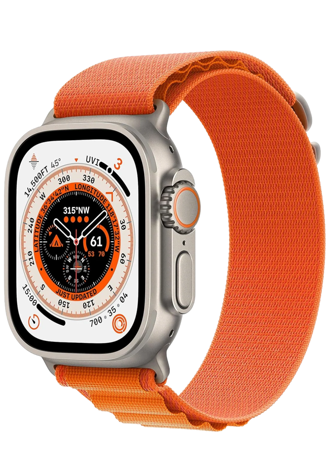 HK SMART AI WATCH 3 - RUGGED TITANIUM SMARTWATCH WITH GPS & COLOR SPORT BAND